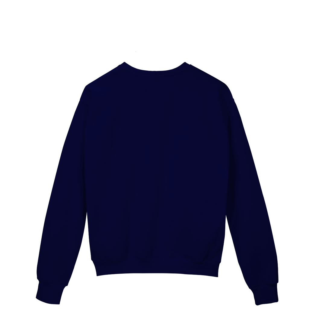 Costas do moletom azul marinho Ink da Hachi Streetwear, sem estampa